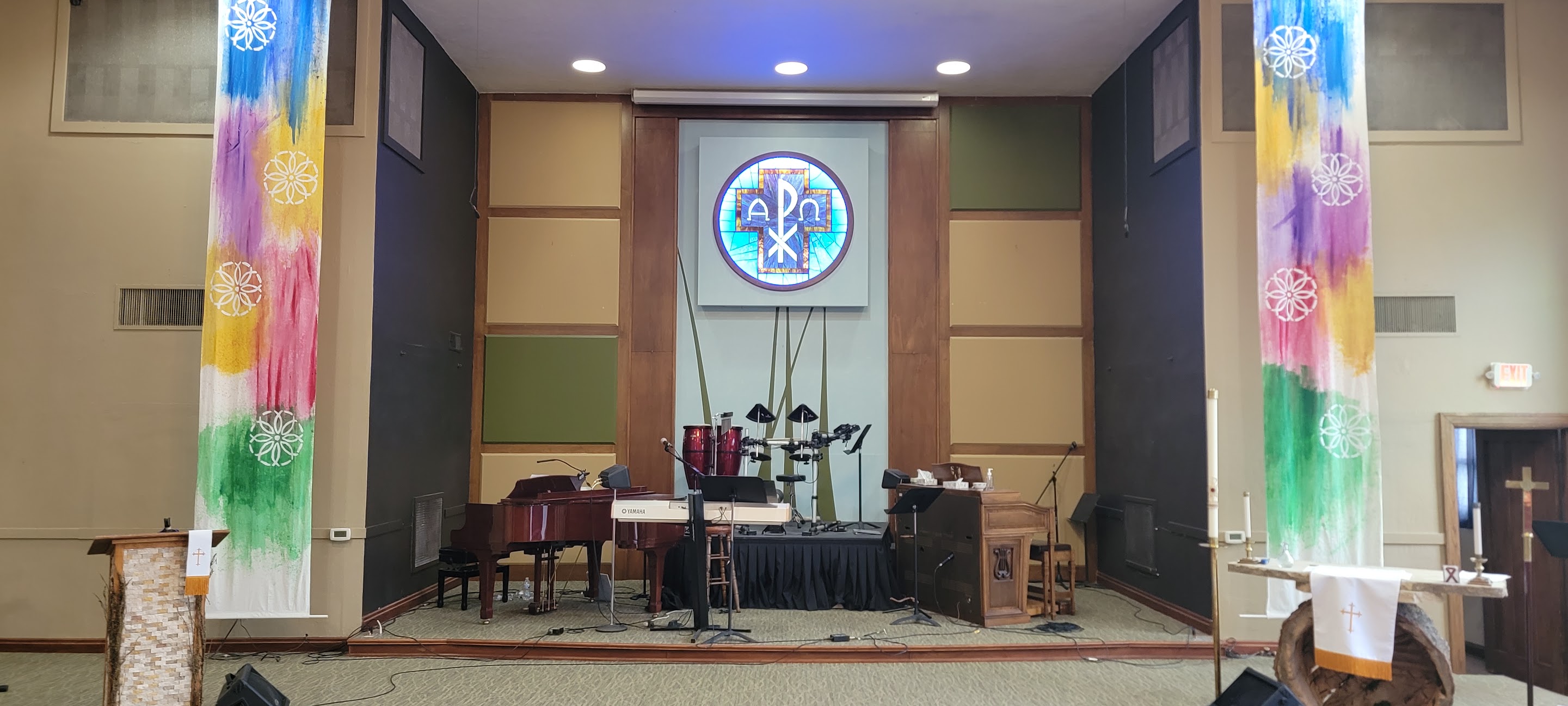 The sanctuary altar at Table of Hope MCC